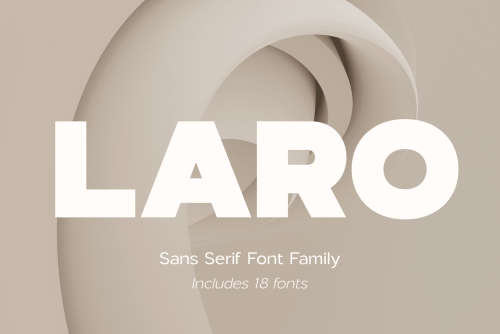 Three Amazing Fonts Under $10!Laro Sans Serif Font Family…