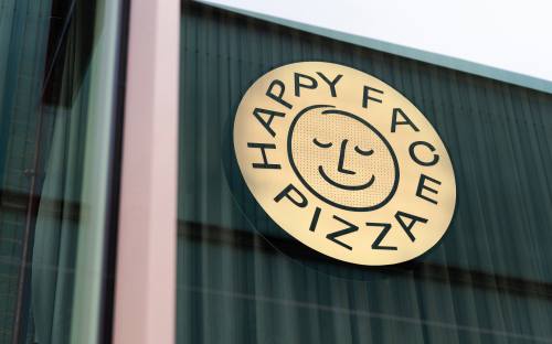 Brand Identity for Happy Face Pizza by PentagramHappy Face Pizza…