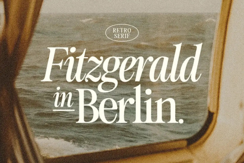 Fitzgerald Retro Serif Typeface – $18Fitzgerald is a reminder…